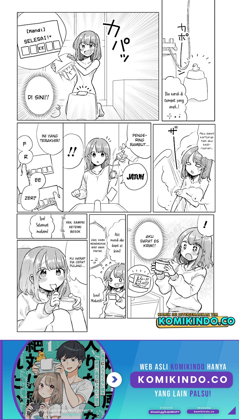Girlfriend Who Absolutely Doesn’t Want to Take a Bath VS Boyfriend Who Absolutely Wants Her to Take a Bath Chapter 33 Gambar 5