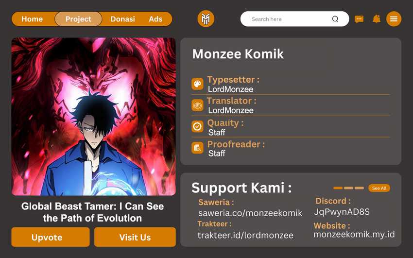 Global Beast Tamer: I Can See the Path of Evolution Chapter 06 Gambar 1