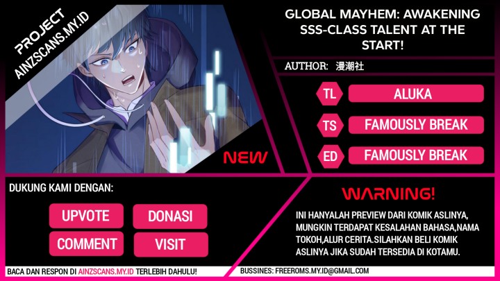 Global Mayhem: Awakening SSS-Class Talent at the Start! Chapter 02 Gambar 1