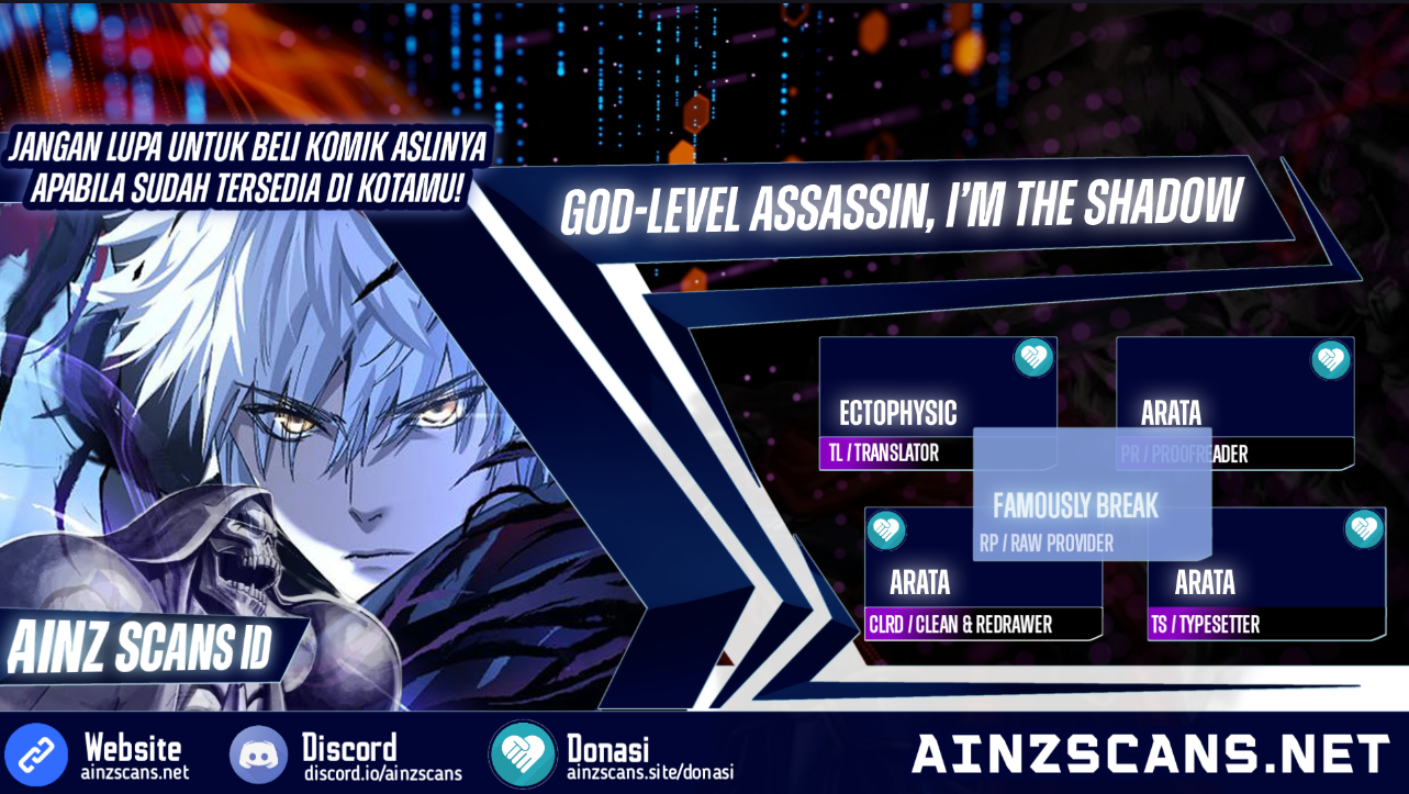 God-level Assassin, I’m the Shadow Chapter 13 Gambar 1