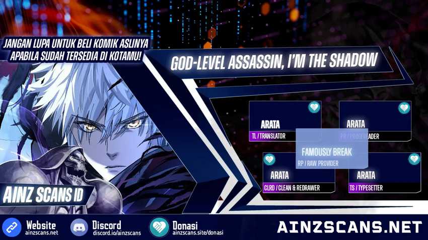 God-level Assassin, I’m the Shadow Chapter 15 Gambar 1