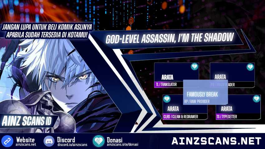 God-level Assassin, I’m the Shadow Chapter 38 Gambar 1