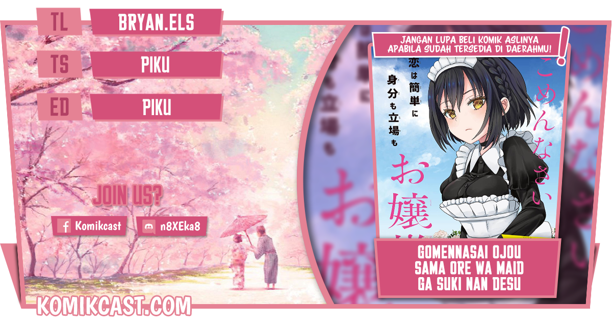 Gomennasai Ojou-sama, Ore wa Maid ga Suki nan desu Chapter 01.3 Gambar 1