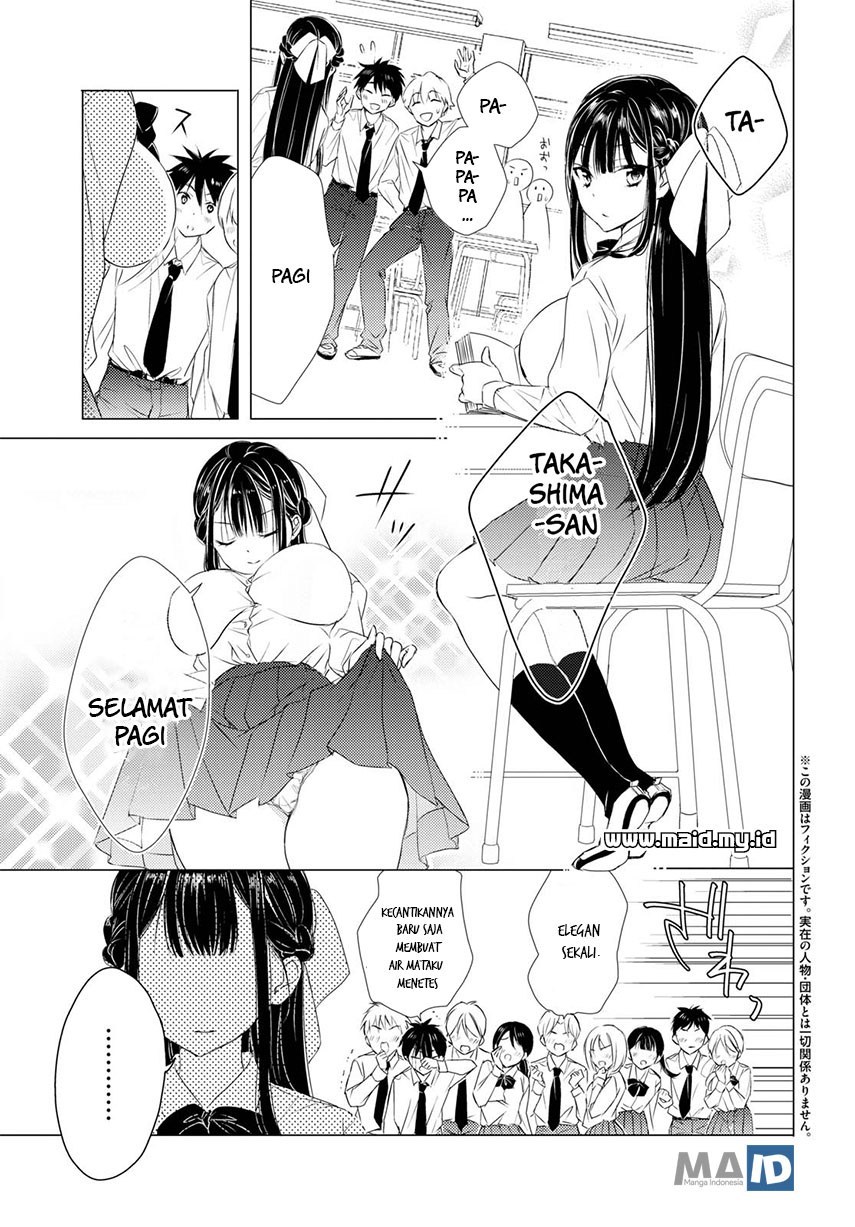 Goreijo Takashima Kiyono wa Hisoka ni Tashinamu Chapter 01 Gambar 6