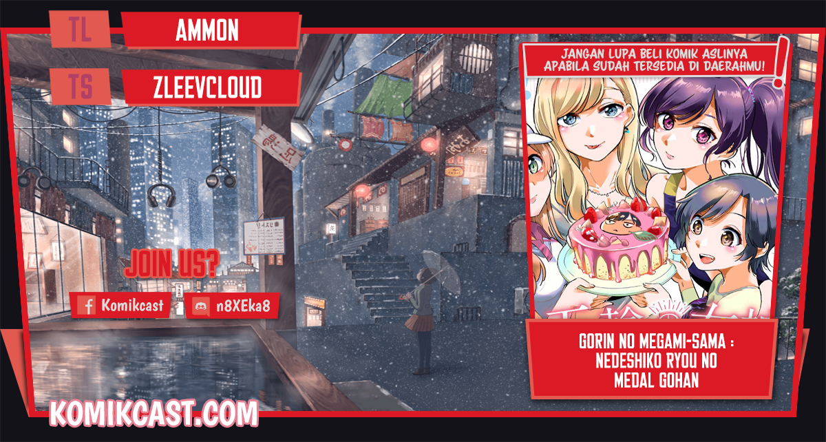 Gorin no Megami-sama : Nedeshiko Ryou no Medal Gohan Chapter 01.1 Gambar 1
