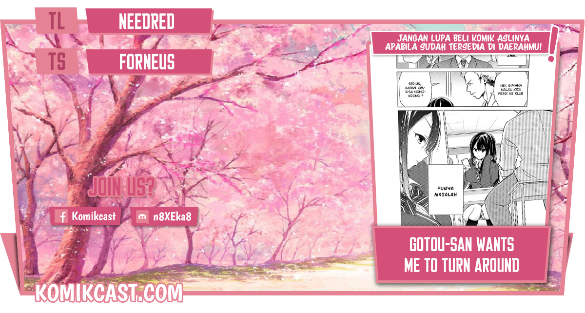 Gotou-san Wants Me To Turn Around Chapter 01 Gambar 1