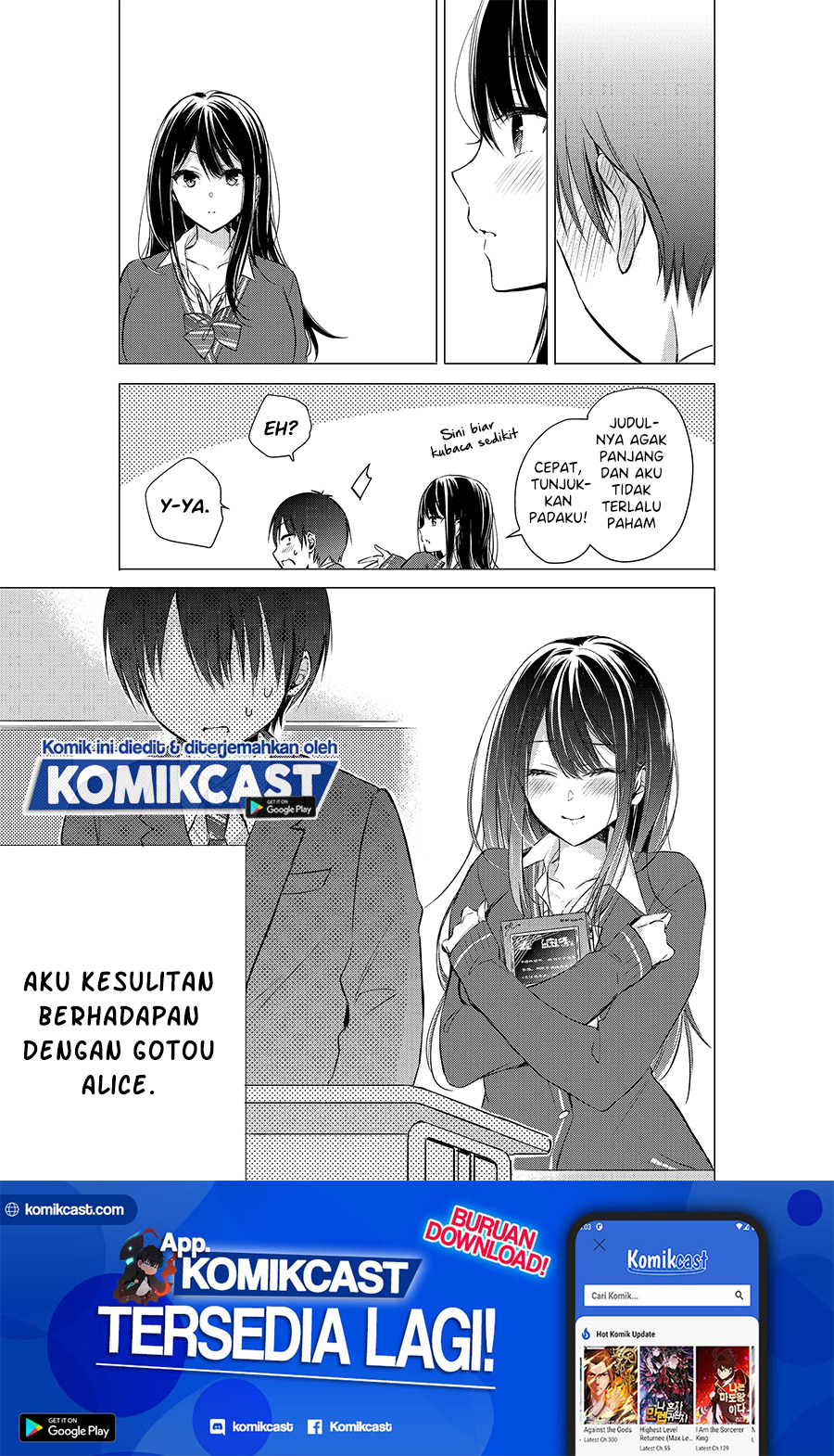 Gotou-san Wants Me To Turn Around Chapter 03 Gambar 6