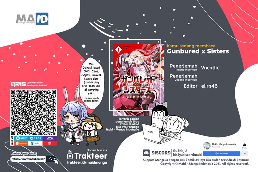 Gunbured x Sisters Chapter 02 Gambar 1