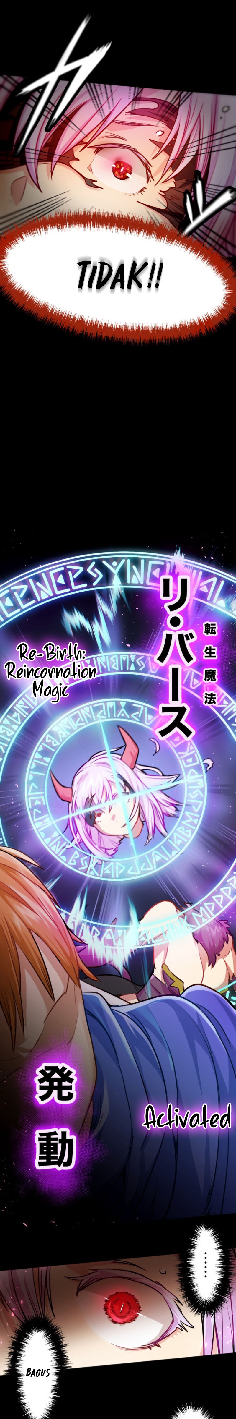 Haiboku Maou ~Yuusha no Musume ni Tensei Shite Fukushuu~ Chapter 01 Gambar 19