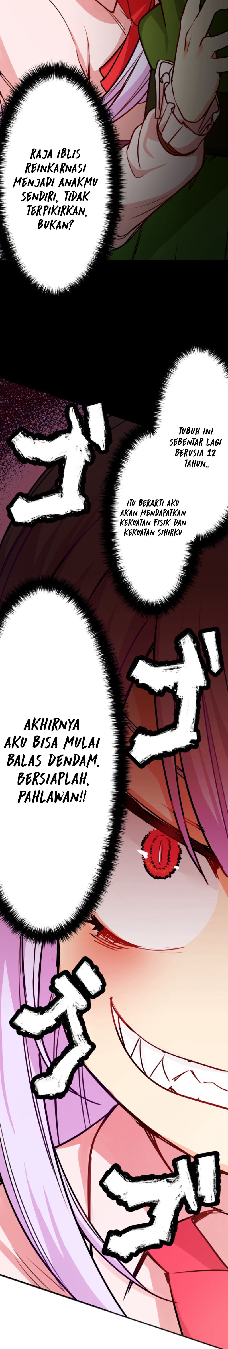 Haiboku Maou ~Yuusha no Musume ni Tensei Shite Fukushuu~ Chapter 01 Gambar 35
