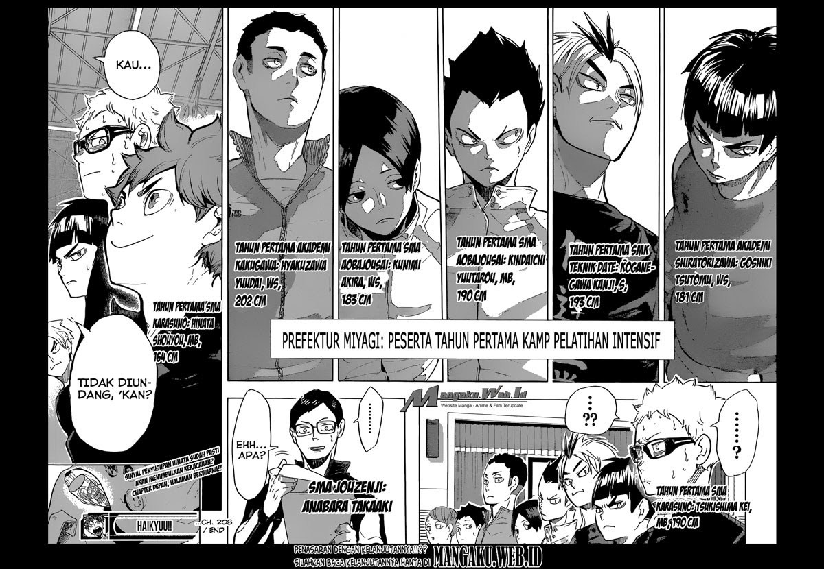 Haikyuu!! Chapter 208 Gambar 18