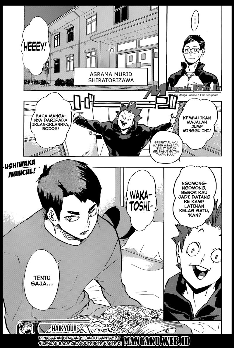 Haikyuu!! Chapter 210 Gambar 20