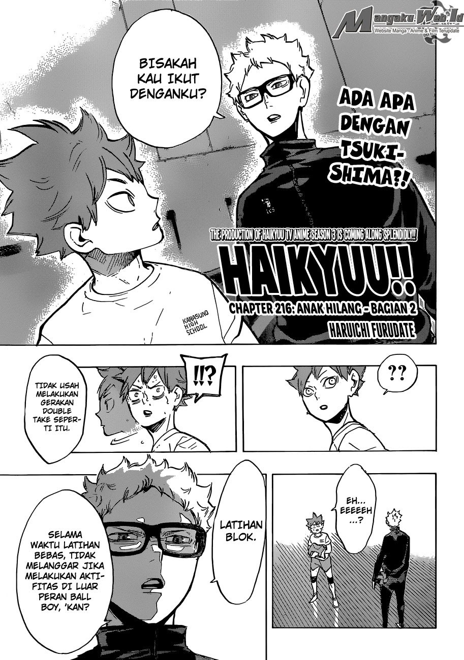 Haikyuu!! Chapter 216 Gambar 2