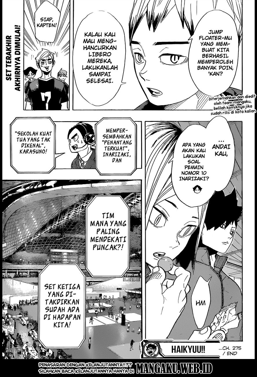 Haikyuu!! Chapter 275 Gambar 19