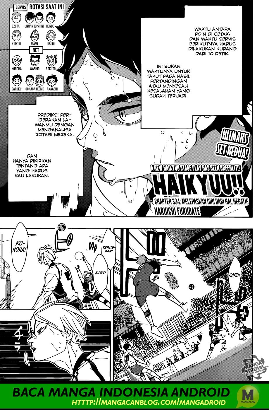 Haikyuu!! Chapter 334 Gambar 1