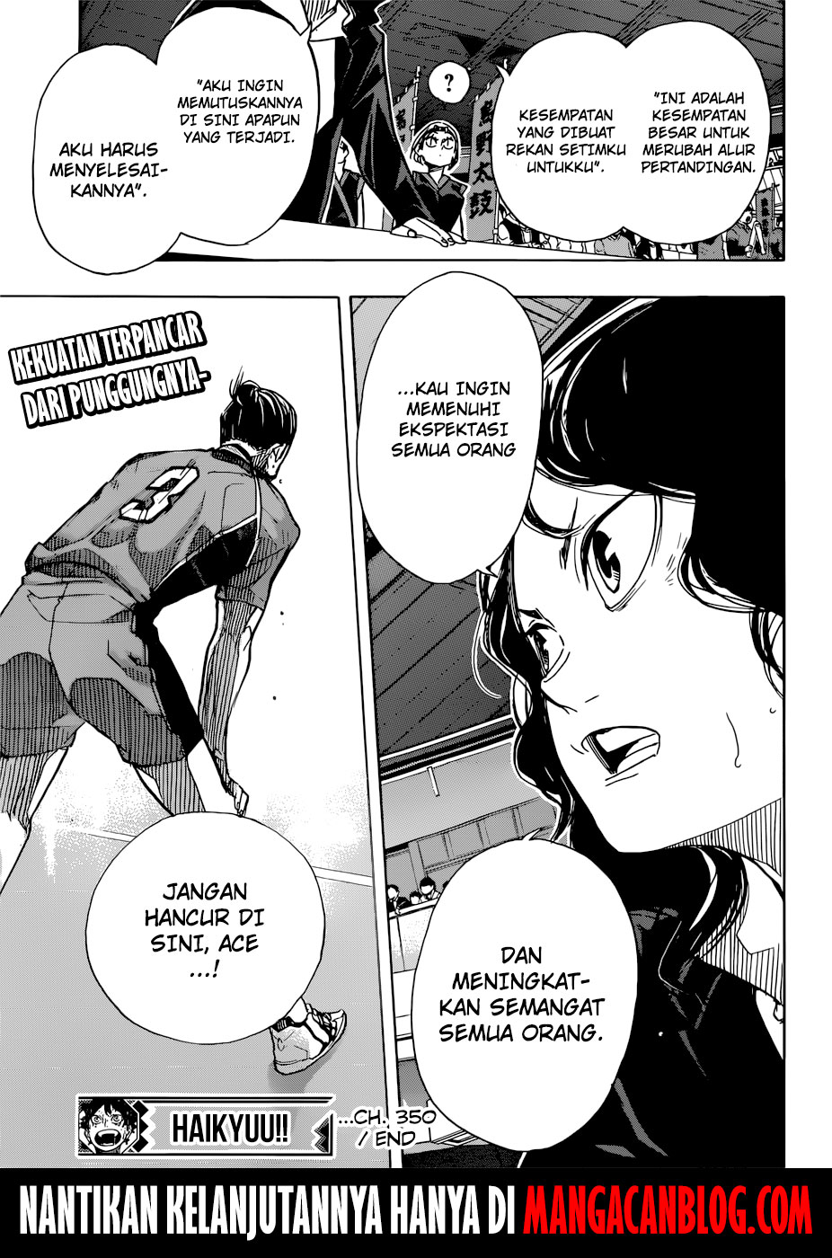 Haikyuu!! Chapter 350 Gambar 21
