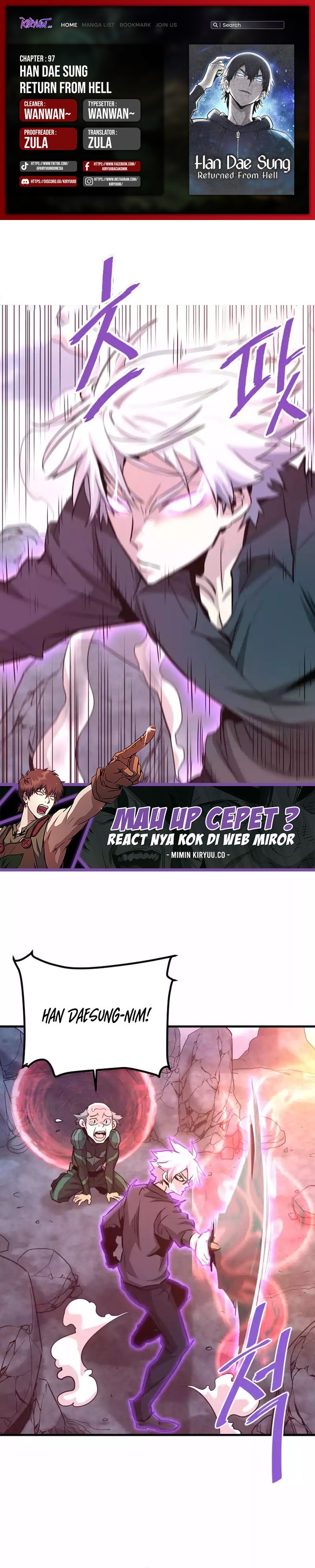 Han Dae Sung Returned From Hell Chapter 97 Gambar 1