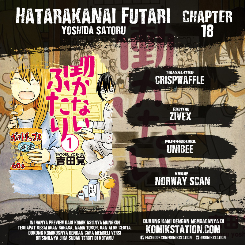 Hatarakanai Futari Chapter 18 Gambar 1
