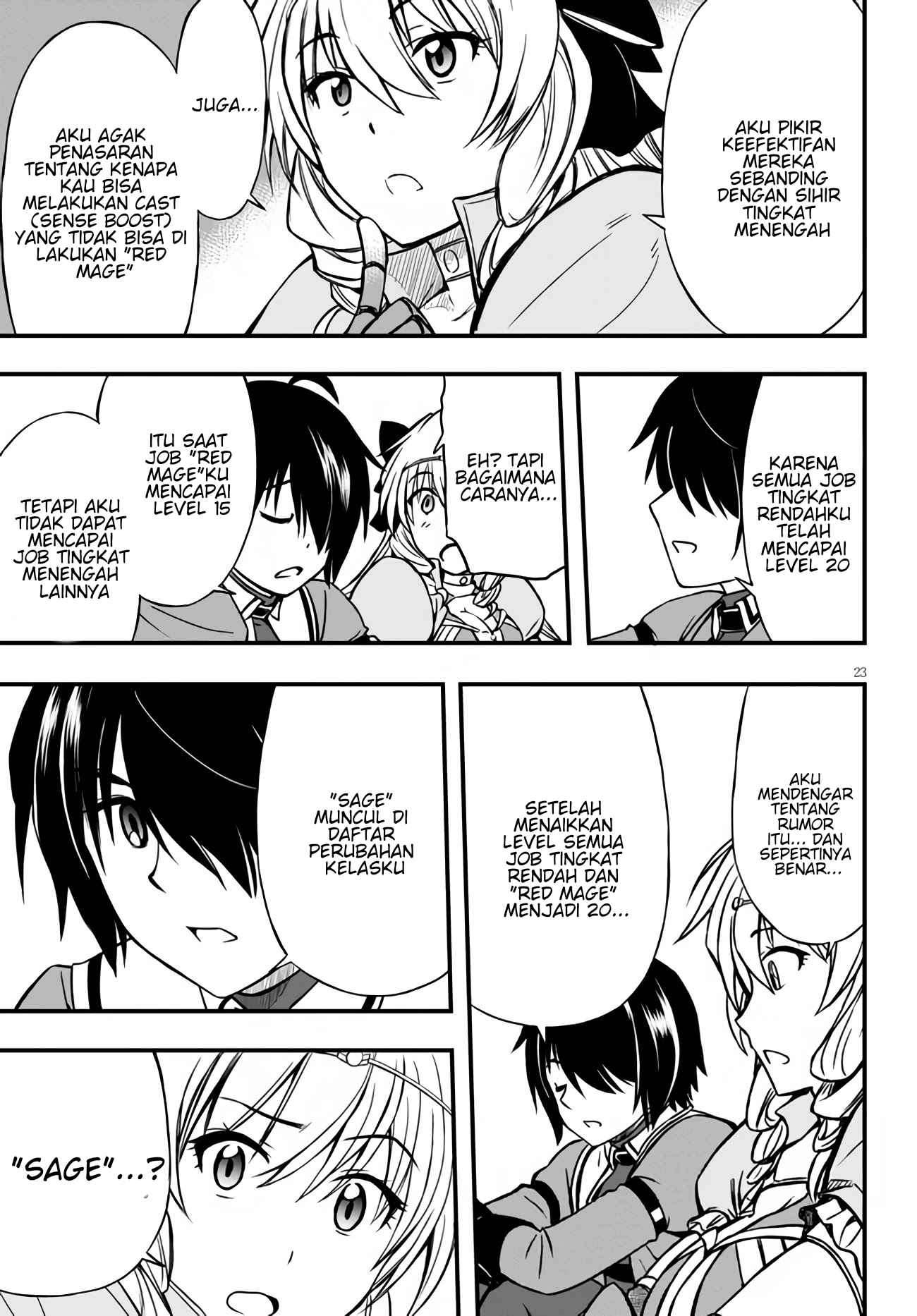 Hazure Akamadoushi ha Kenjyatime ni Musou suru (The Loser Red Mage is Unmatched in Sage Time) Chapter 05 Gambar 24