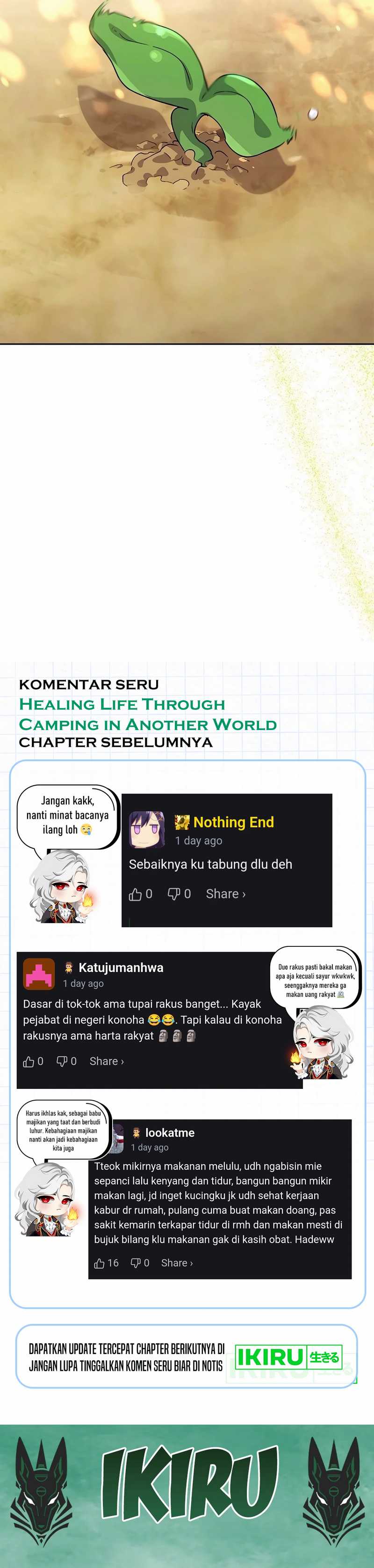Healing Life Through Camping in Another World Chapter 63 Gambar 39