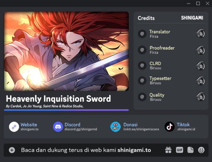 Heavenly Inquisition Sword Chapter 142 Gambar 1