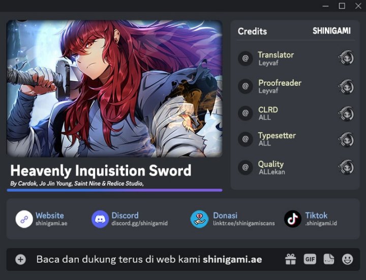 Heavenly Inquisition Sword Chapter 145 Gambar 1