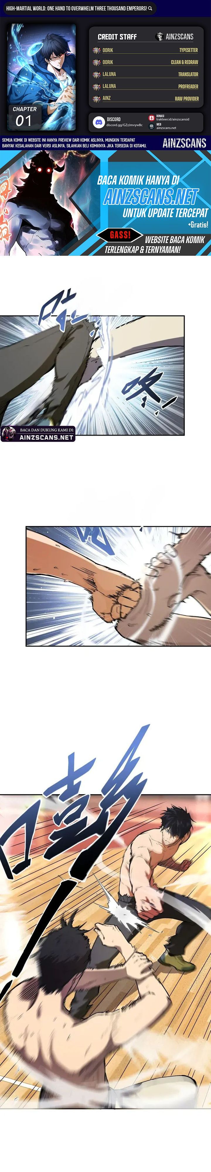 High-Martial World: One Hand to Overwhelm Three Thousand Emperors! Chapter 01 Gambar 1