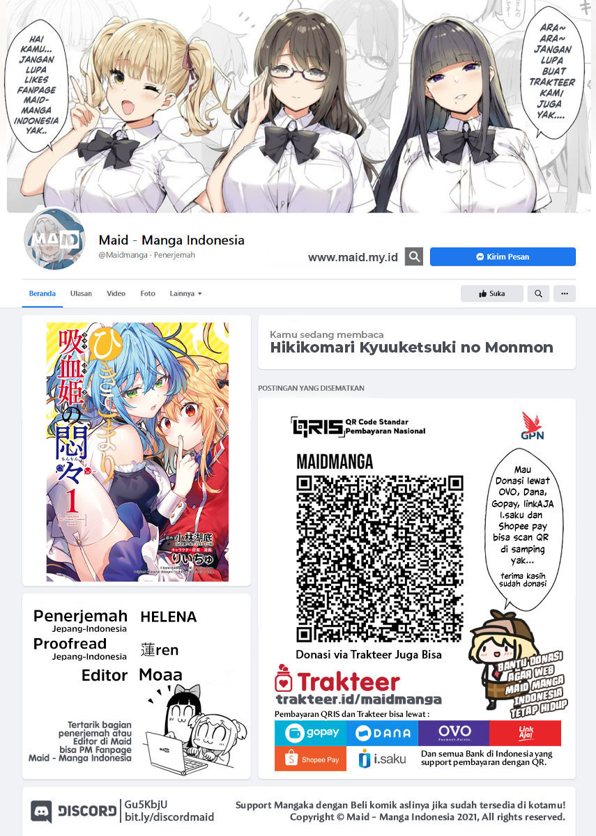 Hikikomari Kyuuketsuki no Monmon Chapter 09 Gambar 2