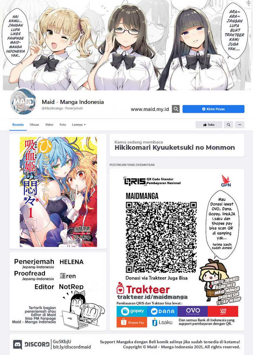 Hikikomari Kyuuketsuki no Monmon Chapter 12 Gambar 2