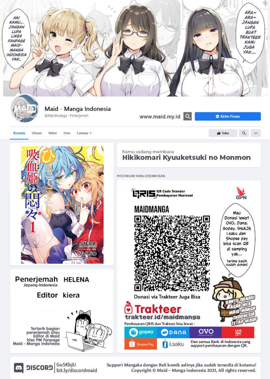 Hikikomari Kyuuketsuki no Monmon Chapter 14 Gambar 2