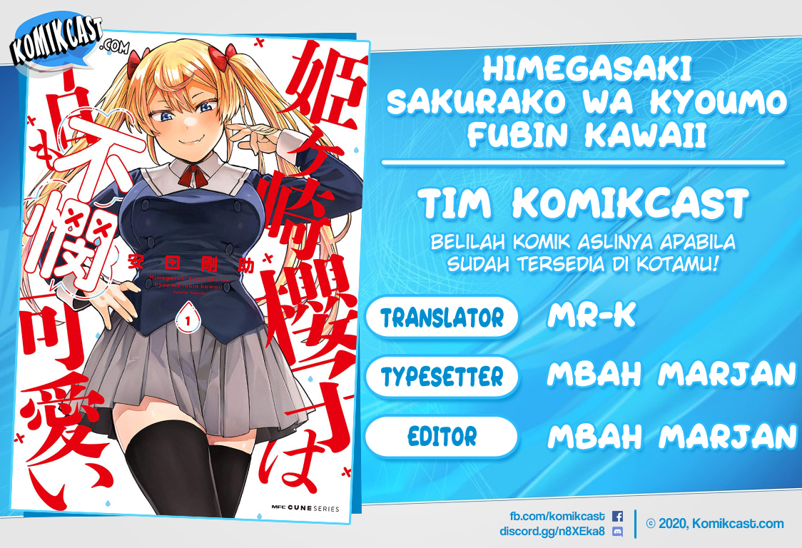 Himegasaki Sakurako wa Kyoumo Fubin Kawaii! Chapter 08 Gambar 1