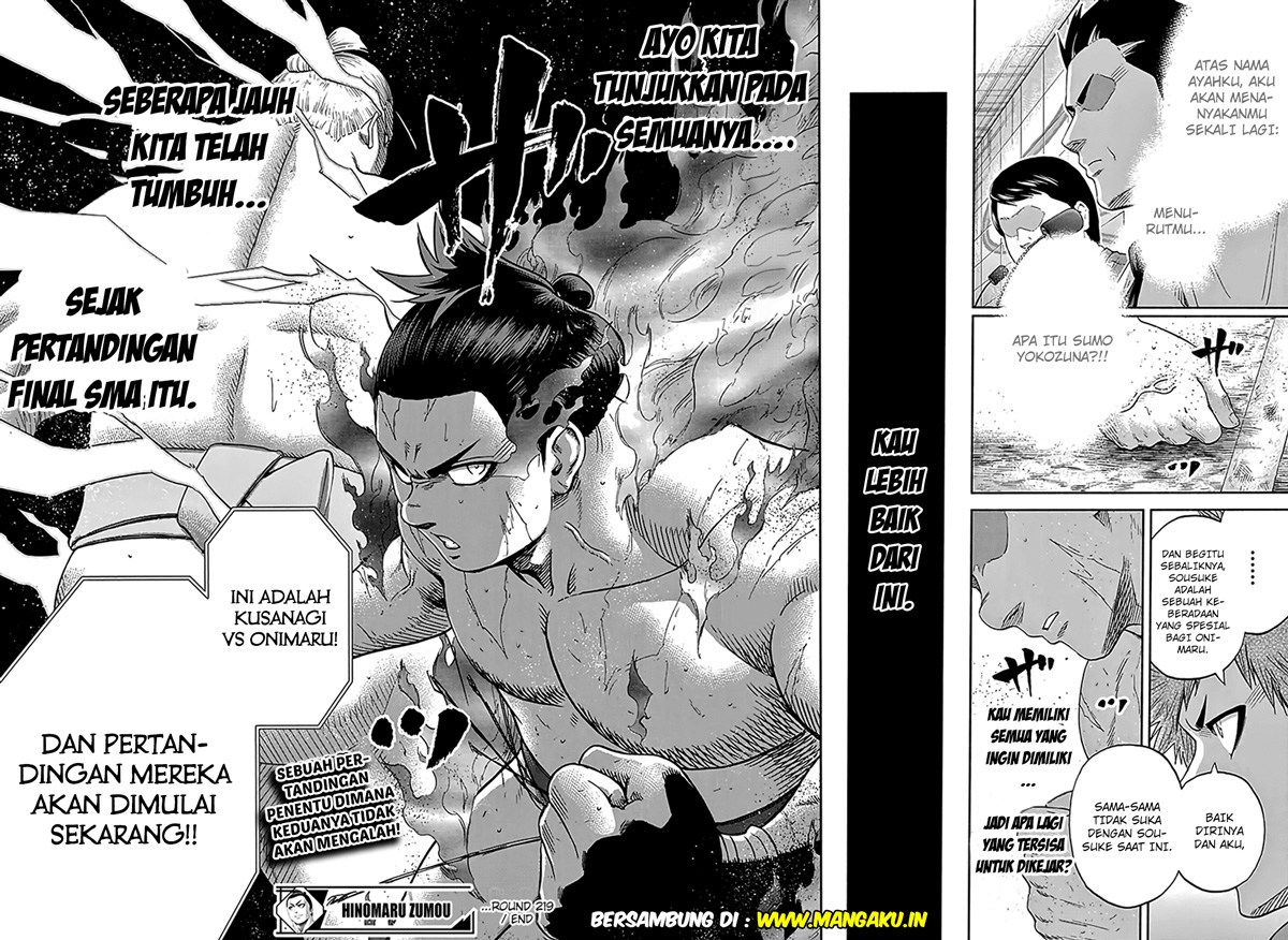 Hinomaru Zumou Chapter 219 Gambar 18