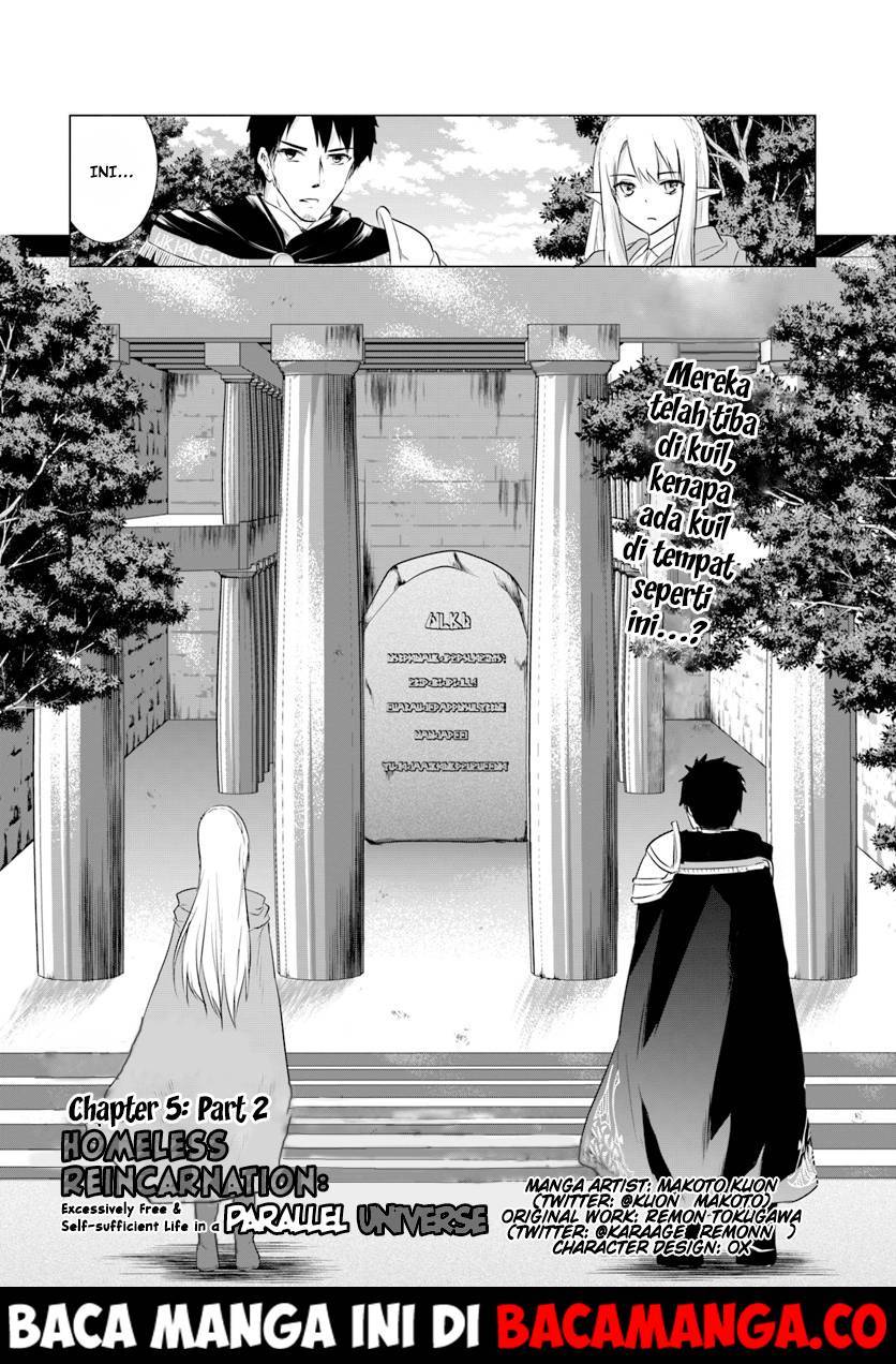Homeless Tensei: Isekai De Jiyuu Sugiru Majutsu Jisoku Chapter 05.2 Gambar 1