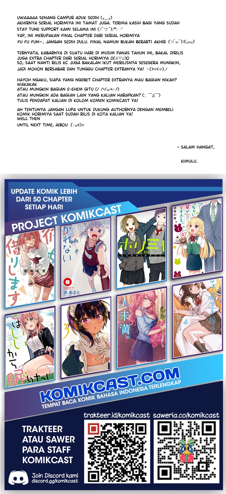 Horimiya Chapter 122-End Gambar 45