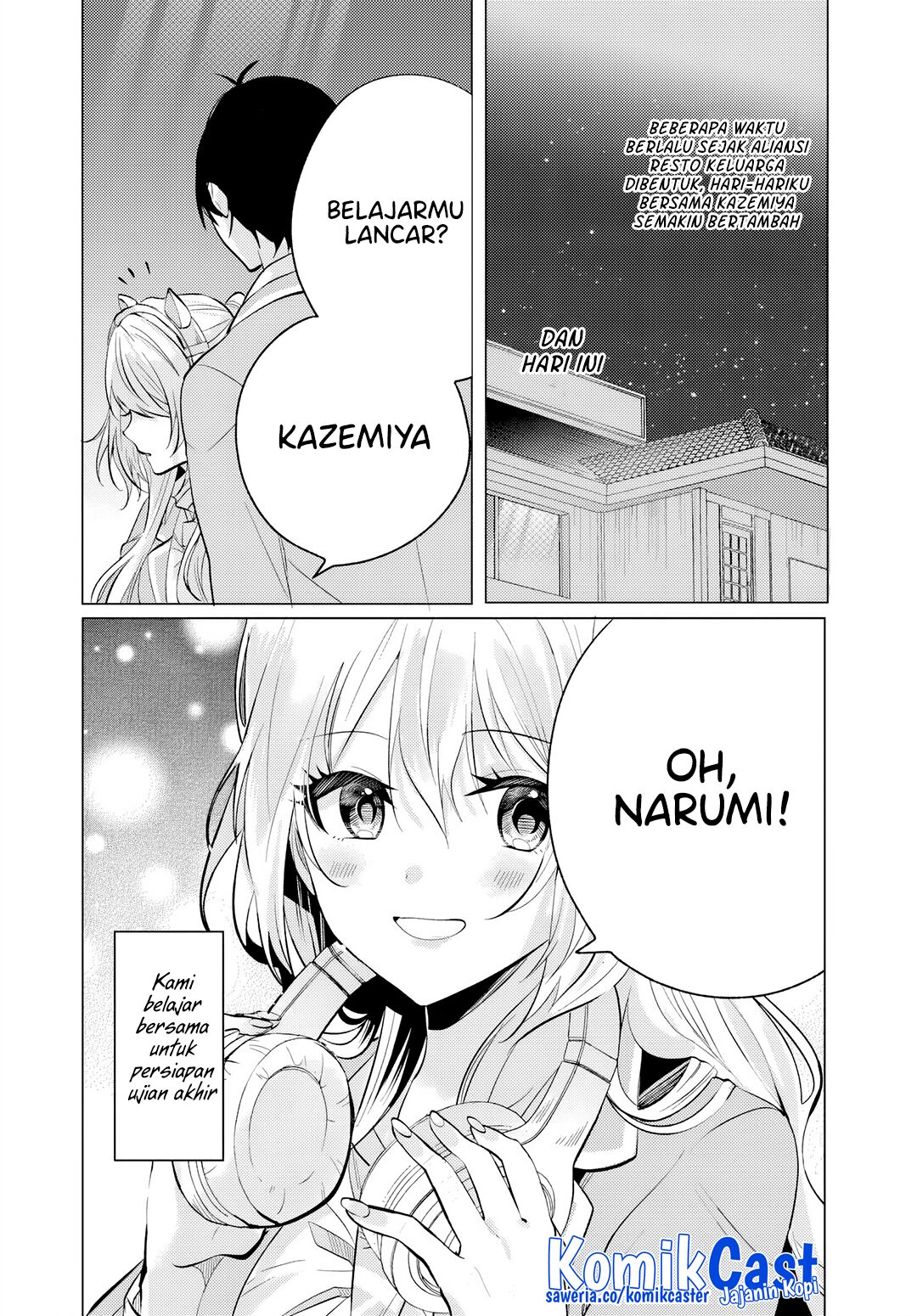 Houkago, Famiresu de, Kurasu no Ano Ko to Chapter 06.1 Gambar 5