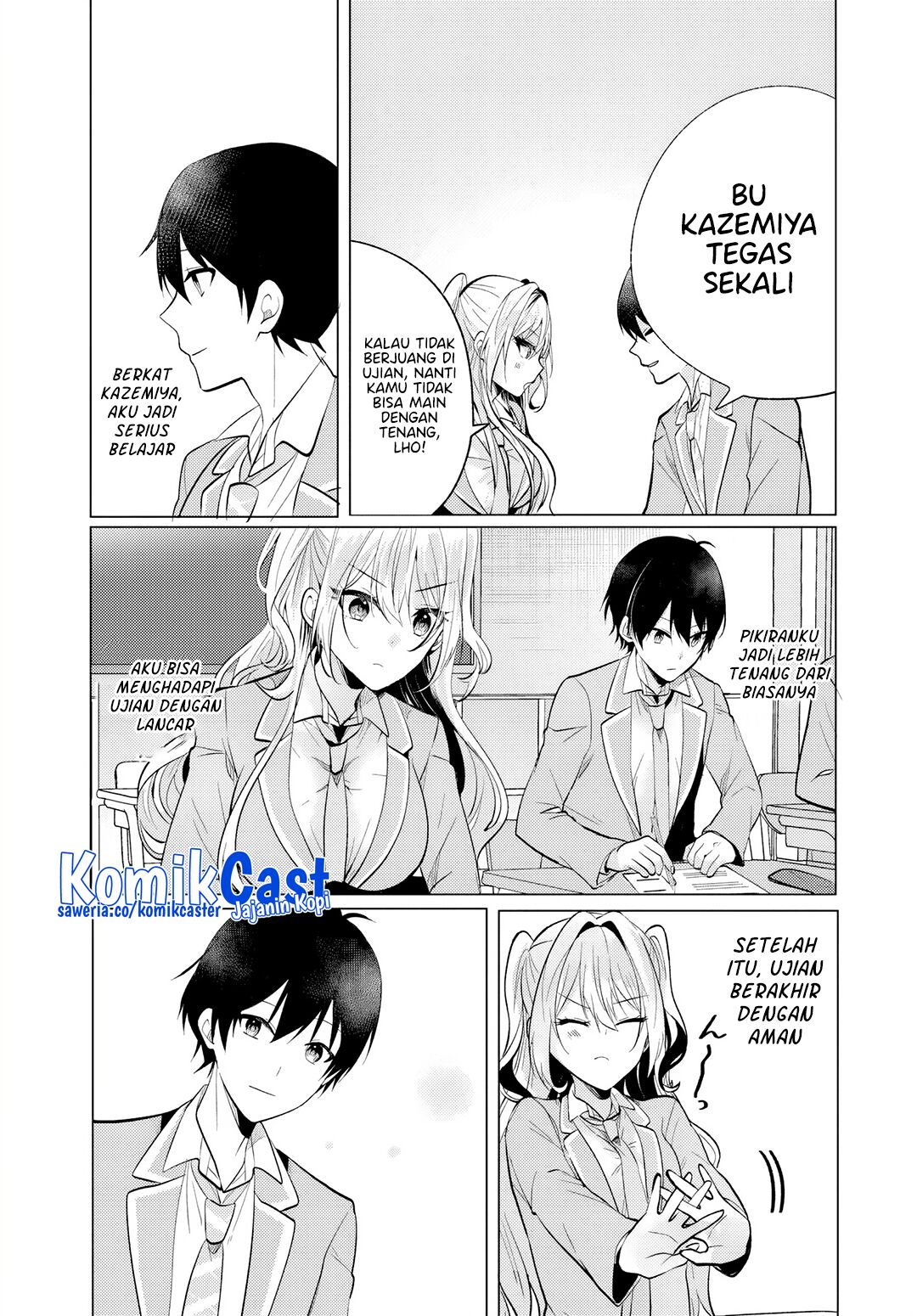Houkago, Famiresu de, Kurasu no Ano Ko to Chapter 06.1 Gambar 14