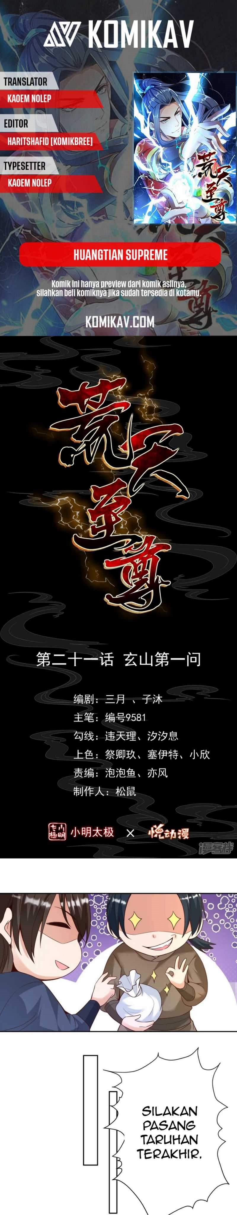 Huangtian Supreme Chapter 21 Gambar 1