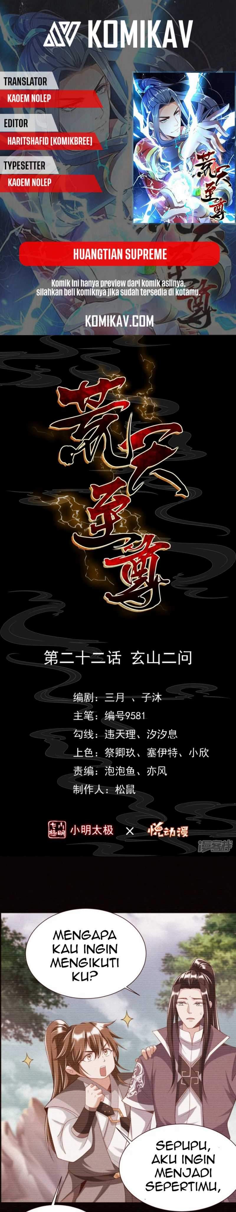 Huangtian Supreme Chapter 22 Gambar 1
