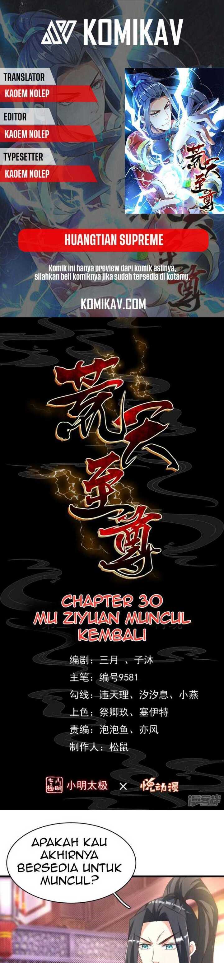 Huangtian Supreme Chapter 30 Gambar 1