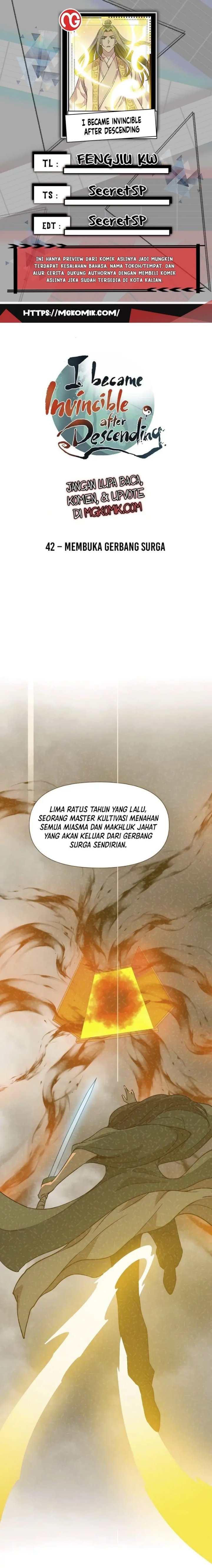I Became Invincible After Descending Chapter 42 Gambar 1