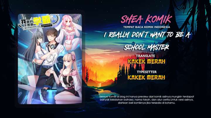 I Really Don’t Want To Be A School Master Chapter 12 Gambar 1
