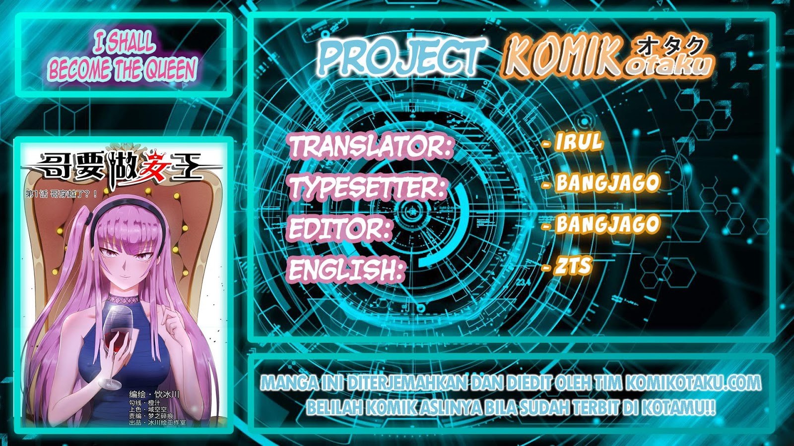 I Shall Become The Queen Chapter 01 Gambar 1