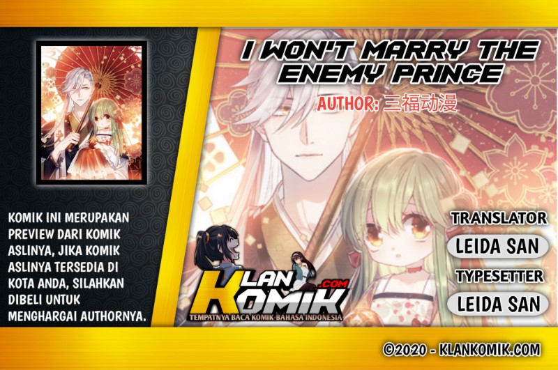 I Won’t Marry The Enemy Prince Chapter 53 Gambar 1