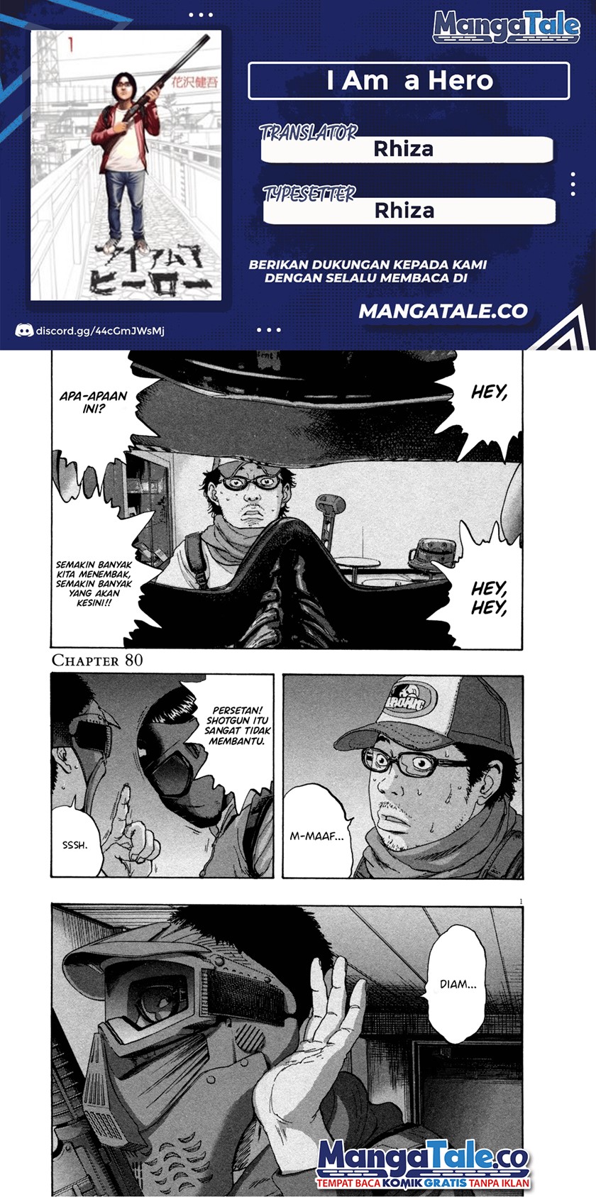 I Am a Hero Chapter 80 Gambar 1
