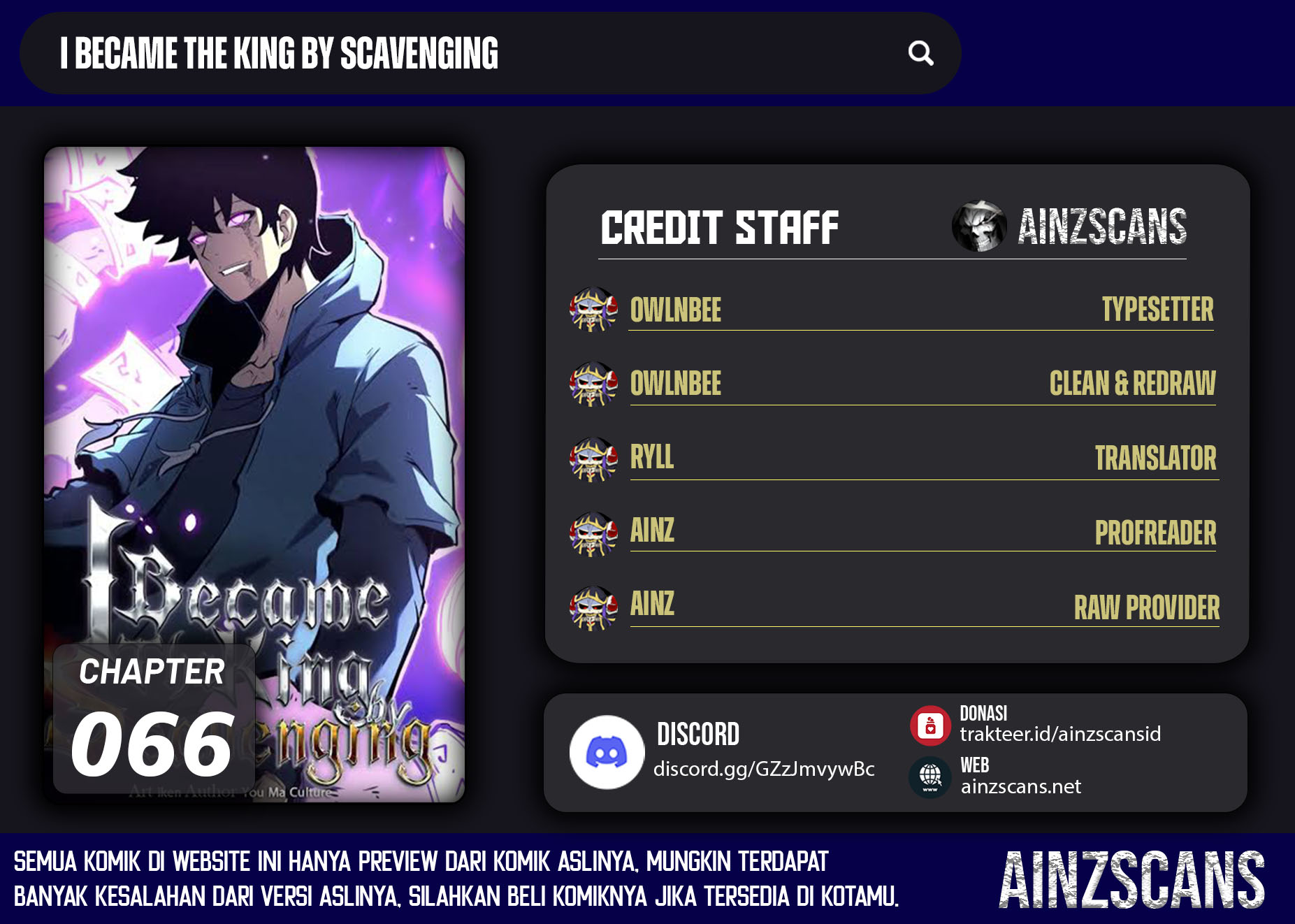 I Became The King by Scavenging Chapter 66 Gambar 1