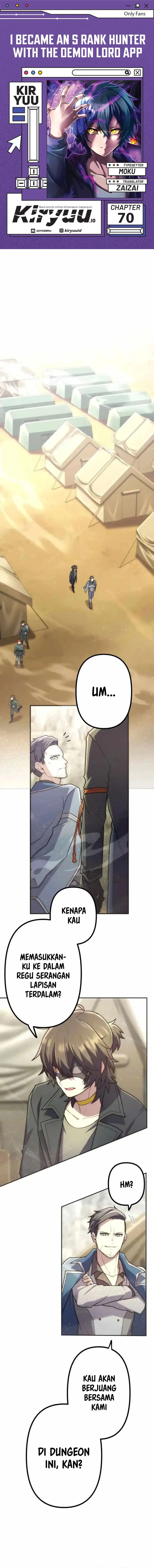 I Became an S-Rank Hunter With the Demon Lord App Chapter 70 Gambar 1