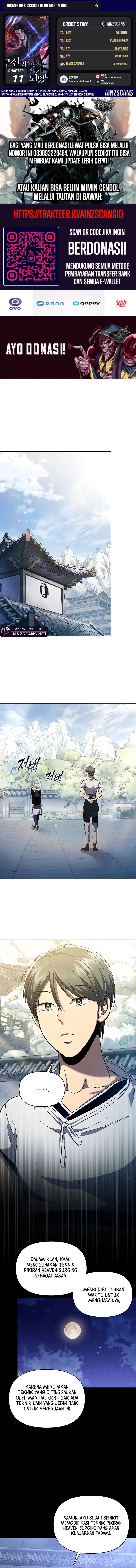 I Became the Successor of the Martial God Chapter 11 Gambar 1