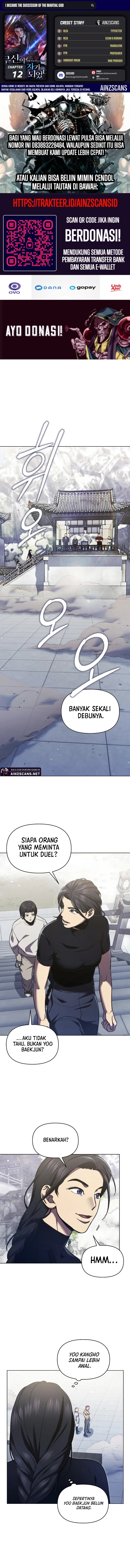 I Became the Successor of the Martial God Chapter 12 Gambar 1