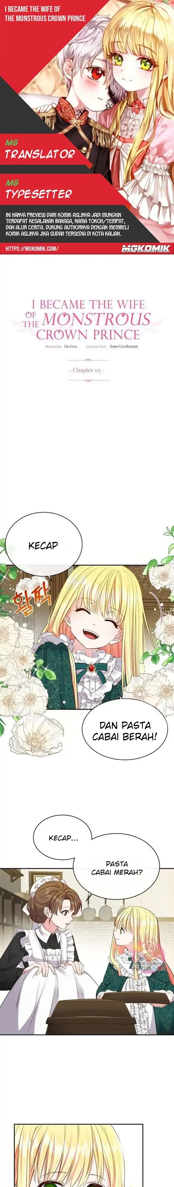 I Became the Wife of the Monstrous Crown Prince Chapter 05 Gambar 1