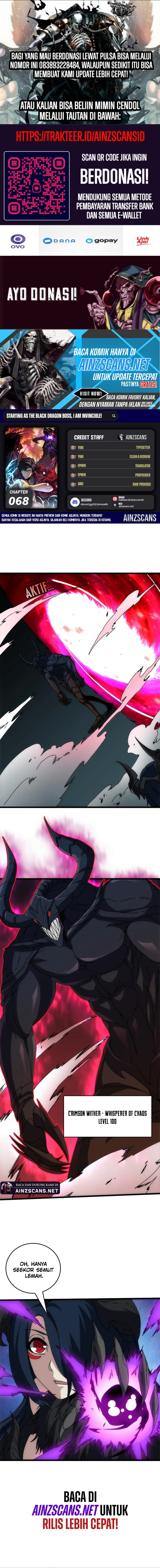 I Become Invincible Black Dragon Boss At The Start Chapter 68 Gambar 1